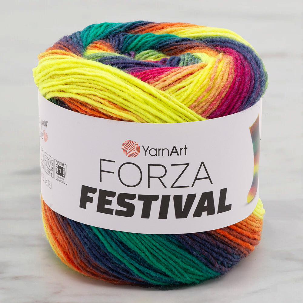 Yarnart Forza Festival Ebruli El Örgü İpi - 2917